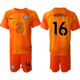 Maillot Chelsea Orange MENDY 16 Gardien Enfant 2022-23